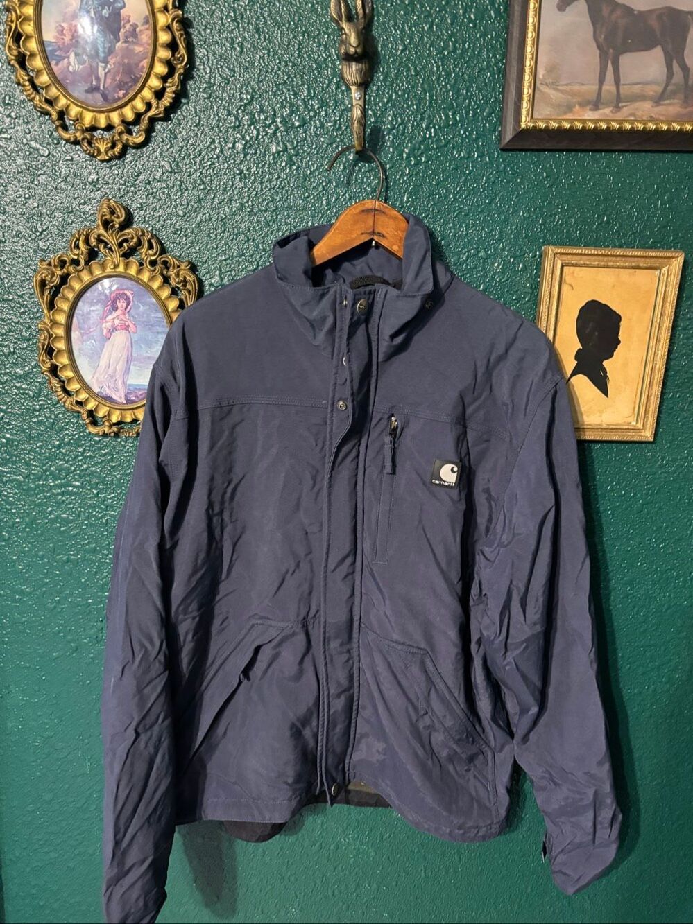 Carhartt J162 Shoreline Jacket Mens Small Blue